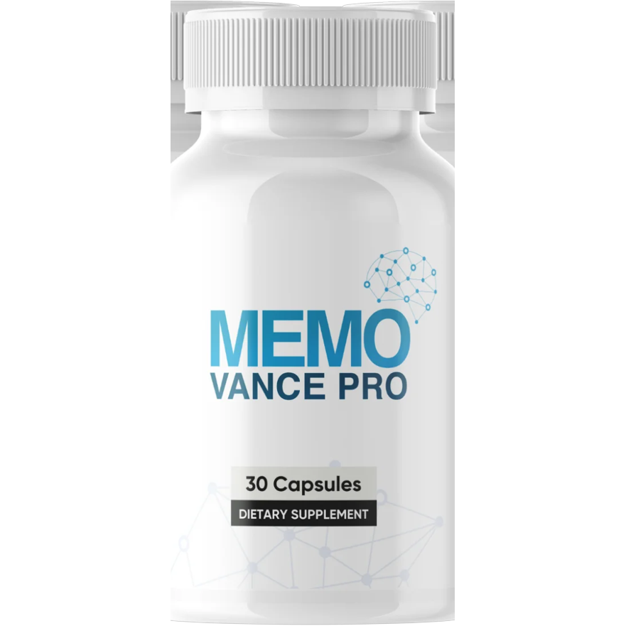 Memo Vance Pro mental clarity capsule bottle, 30 capsules